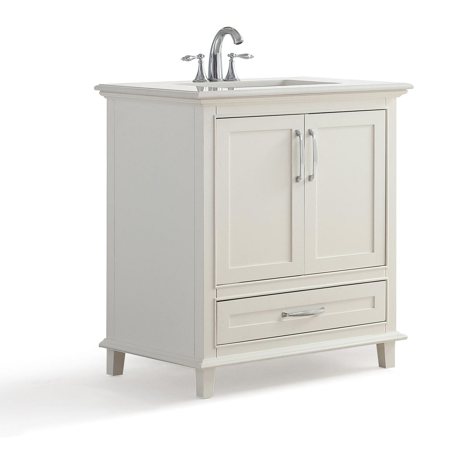 Newton 30" Bath Vanity with Bombay White Quartz Marble Top Walmart Canada