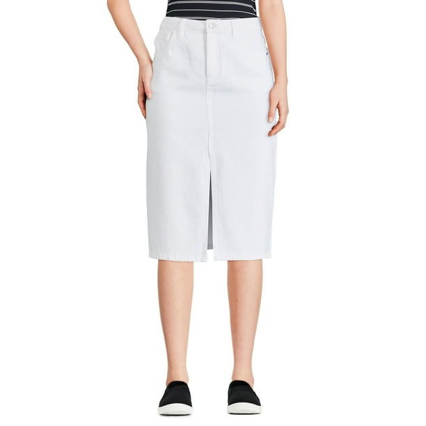 Women's Denim Midi Skirt Walmart.ca