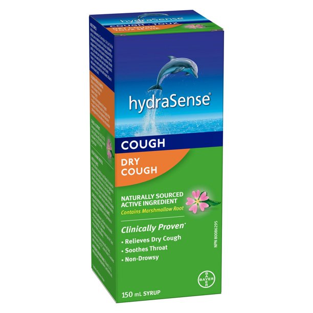 hydraSense Dry Cough Syrup, Naturally Sourced, NonDrowsy Walmart.ca