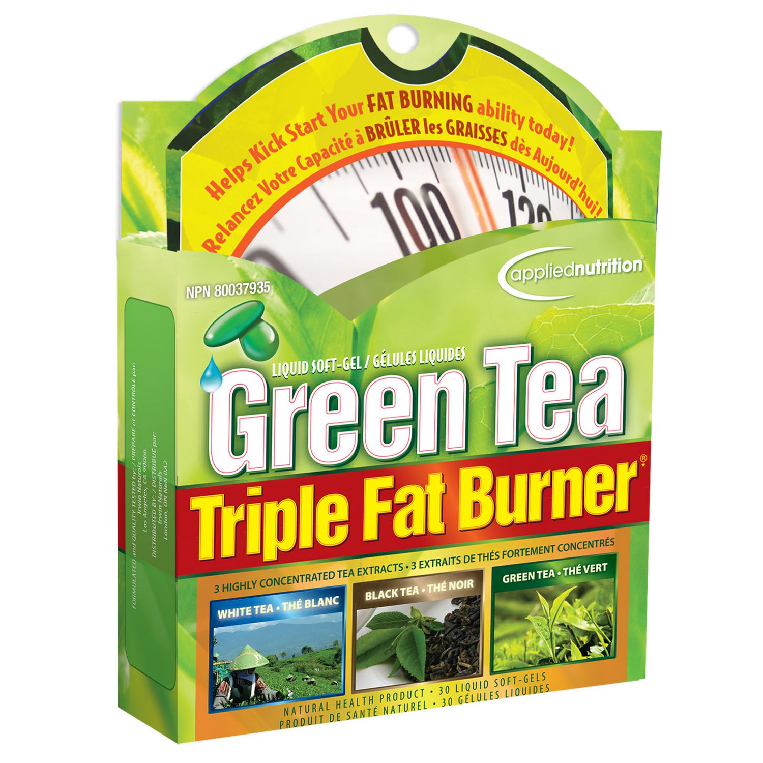 Applied Nutrition Thé vert triple brûleur de graisse 30 ct