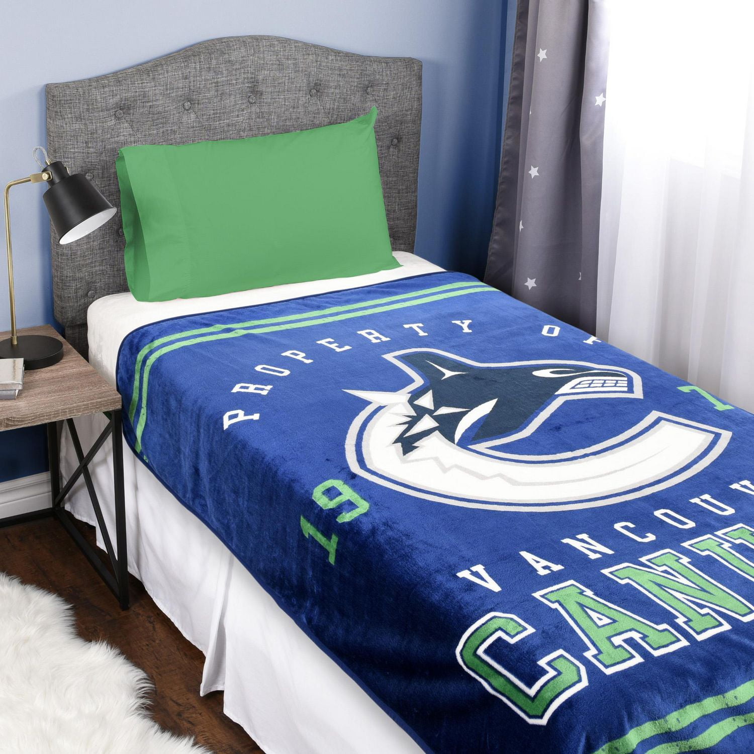 NHL Vancouver Canucks Luxury Velour Blanket Walmart Canada