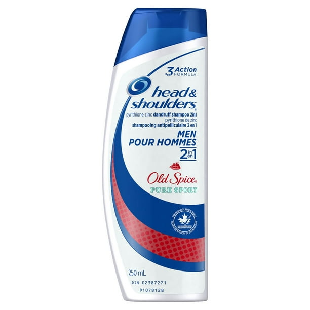 Shampooing et revitalisant antipelliculaire 2 en 1 Head and Shoulders Old Spice Pure Sport