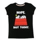 T-shirt à manches courtes Nope Not Today Snoopy de Peanuts pour filles – image 1 sur 1