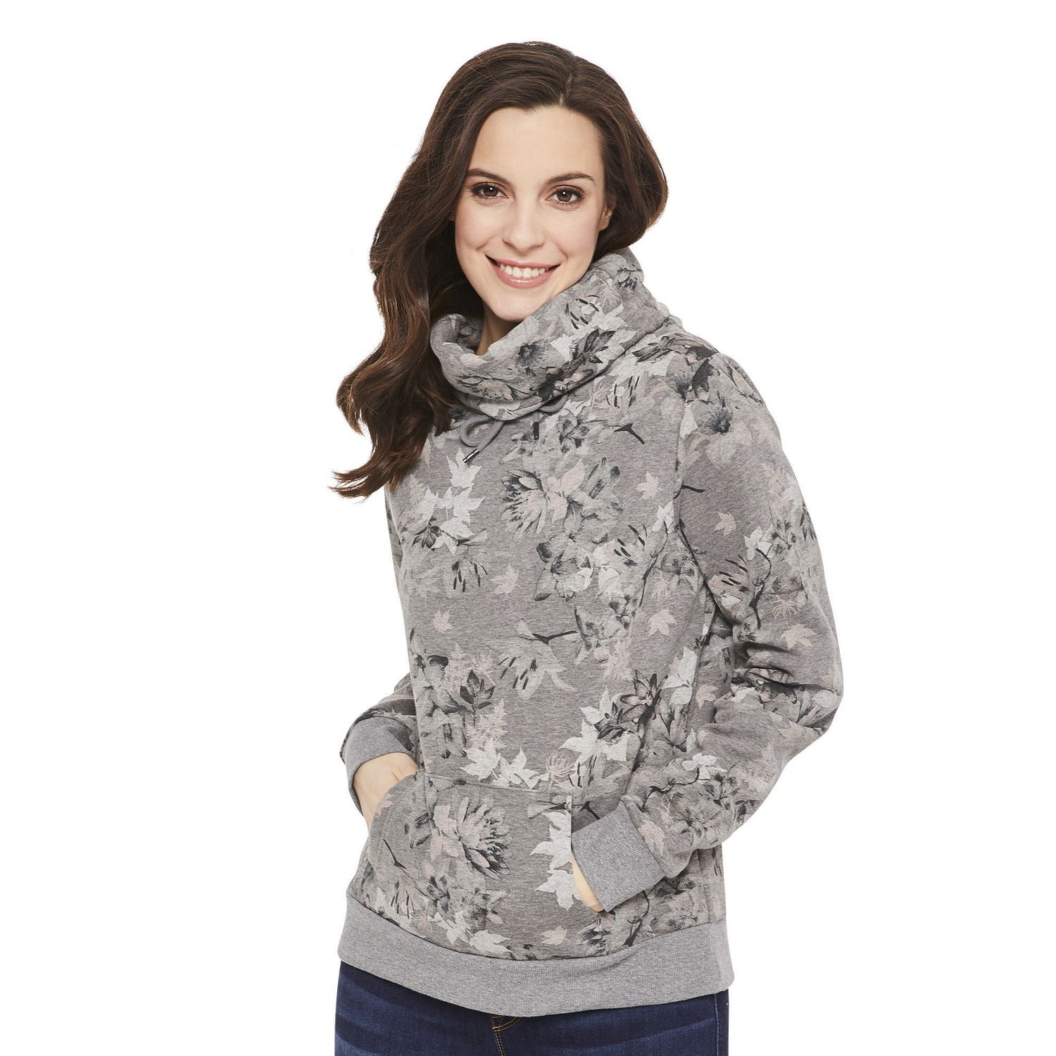 Women's Fleece Cowl Neck Sweater Walmart Canada