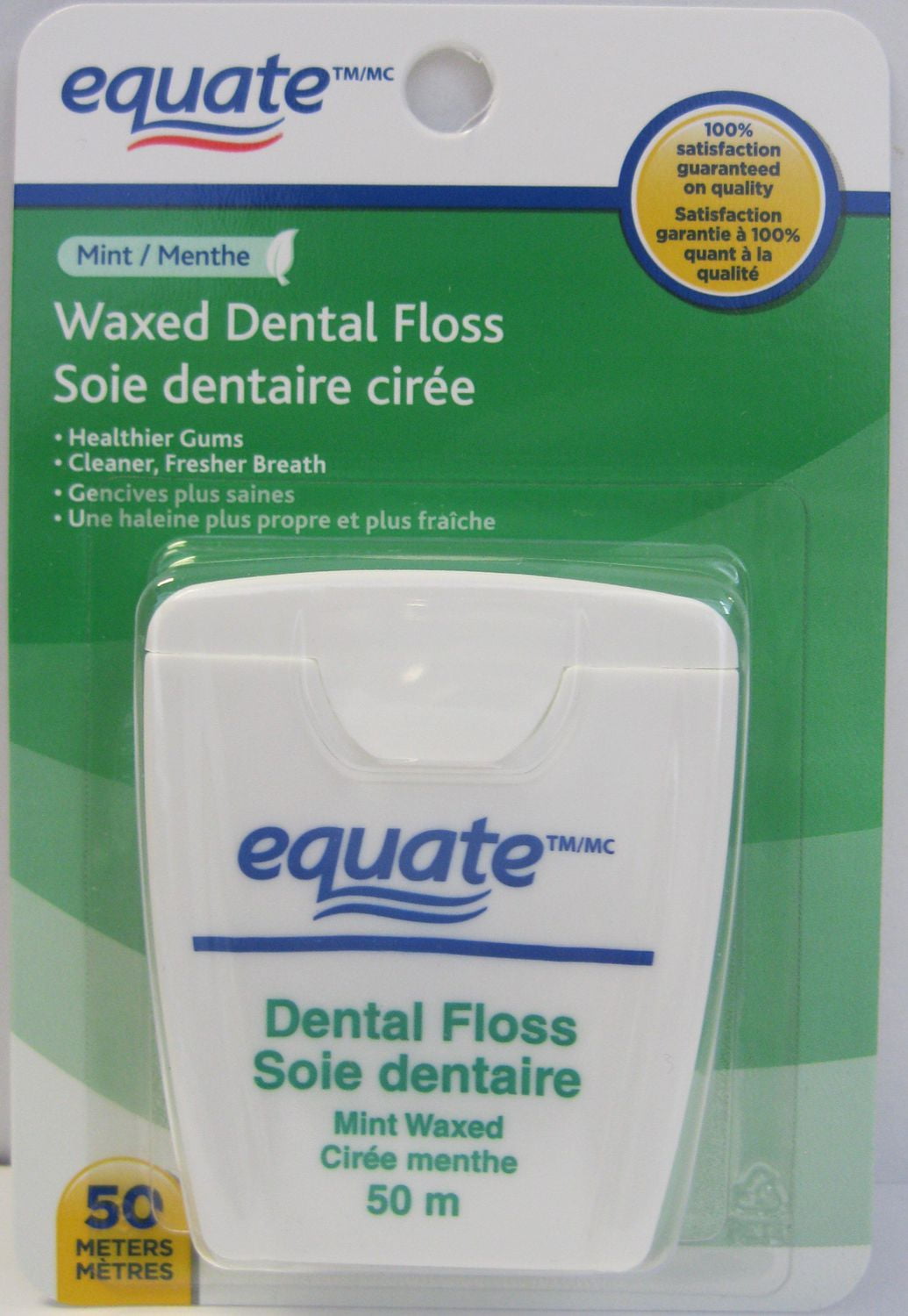 Equate Mint Waxed Dental Floss | Walmart Canada