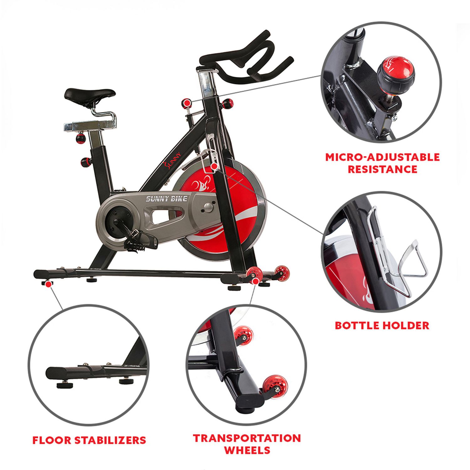 Replacement Drive Belt For Sunny Health & Fitness SF-B1002 Exercise Bike