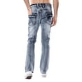 thumbnail image 3 of Jeaniologie ™ Men 5-Pocket Bootcut Jeans | Vintage Dark Wash, 3 of 4