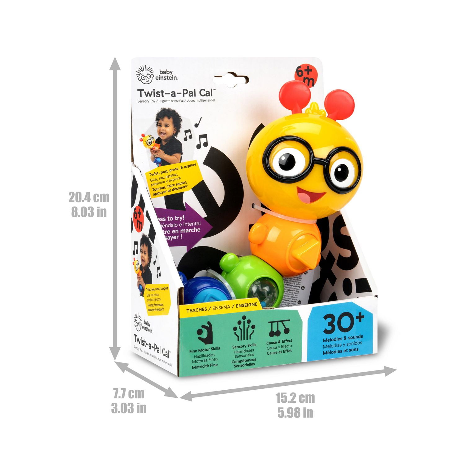 Baby Einstein Twist-a-Pal Cal Sensory Toy