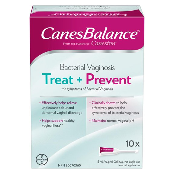 CanesBalance® Bacterial Vaginosis Vaginal Gel Treat and Prevent, Effective Relief of Odour and Vaginal Discharge
