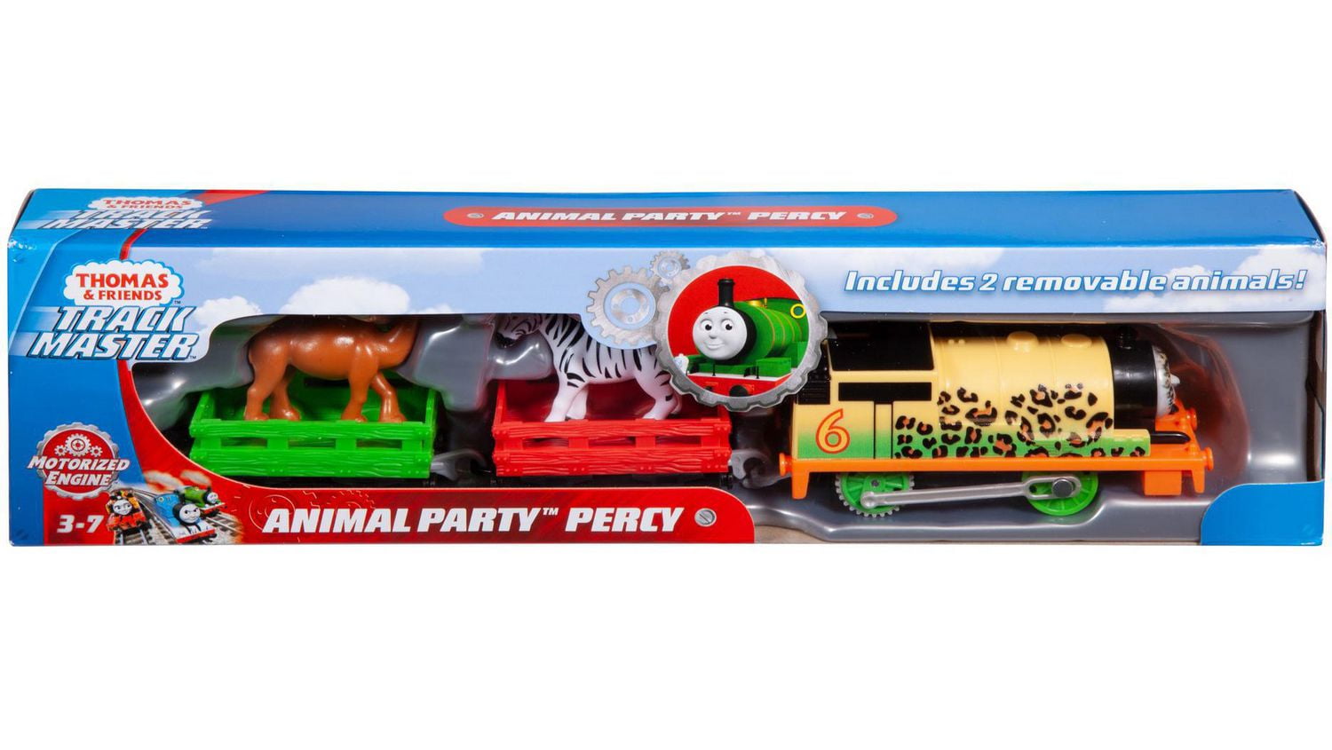 thomas and friends trackmaster animal party percy