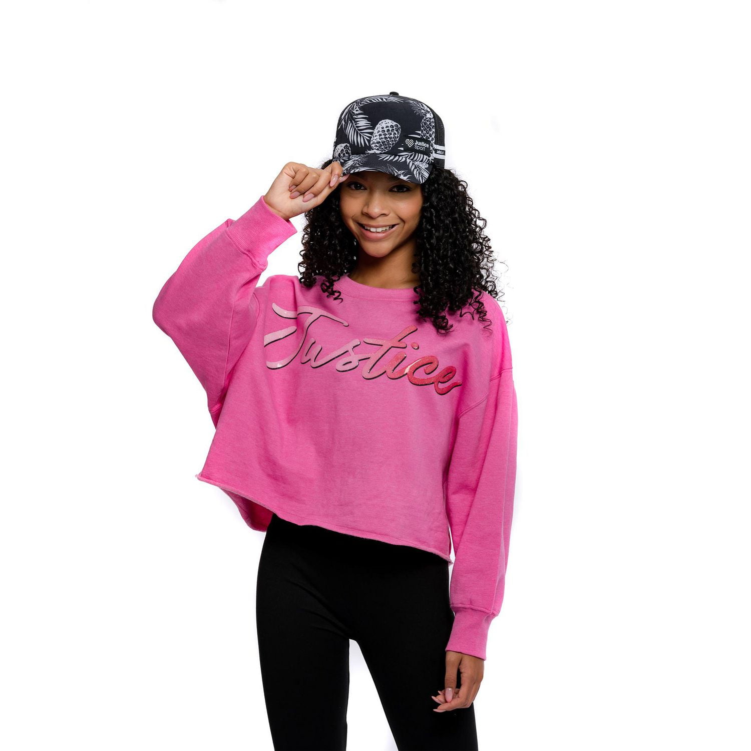 Girls Justice Pineapples Adjustable Cap