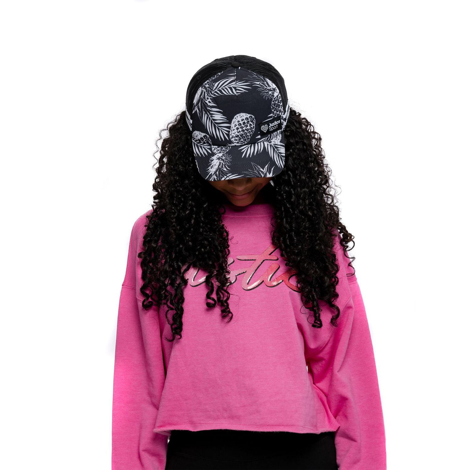 Girls Justice Pineapples Adjustable Cap