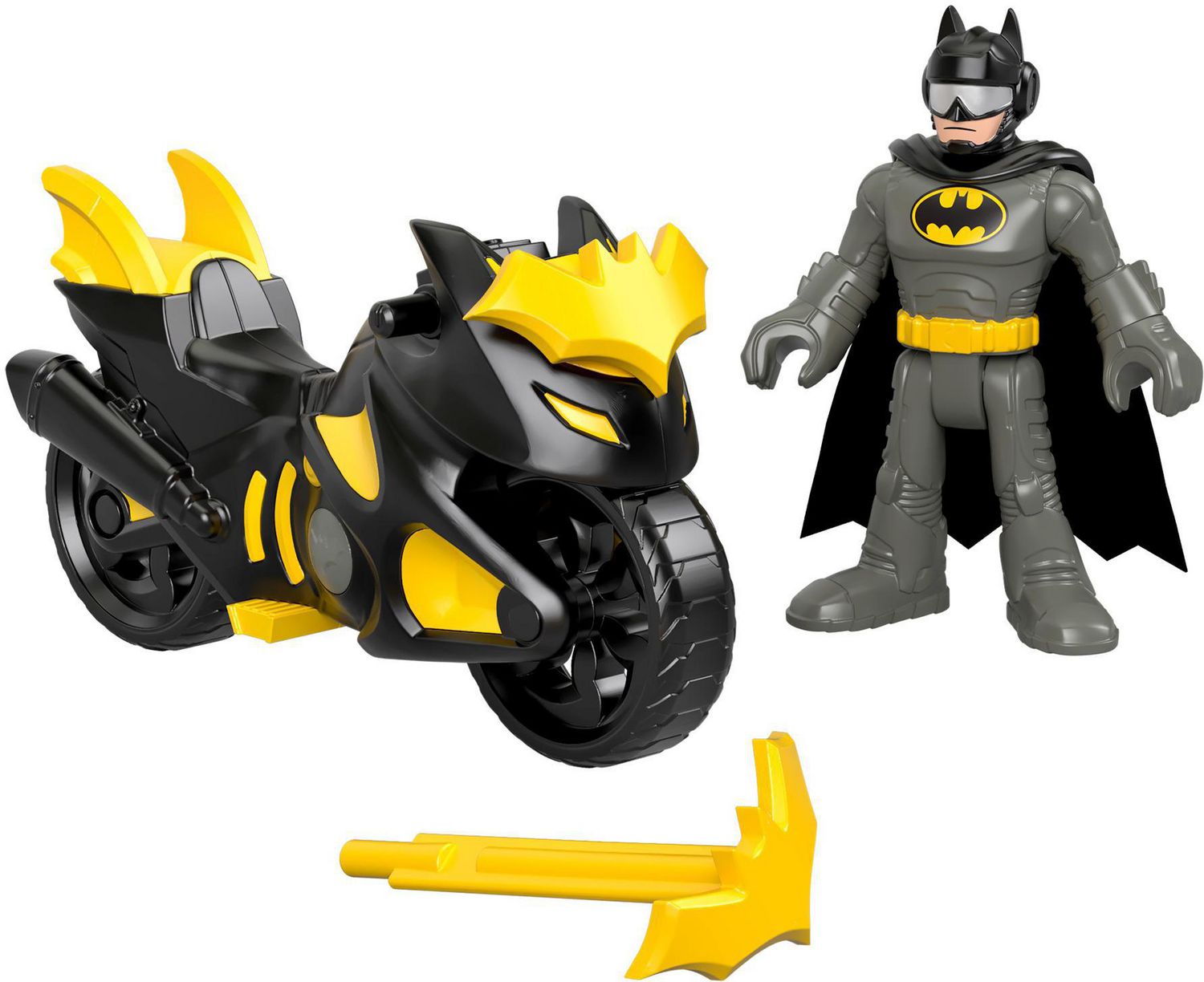 Fisher-Price Imaginext DC Super Friends Gotham City avec Batman et cette Moto  jouet Lance-Projectiles 