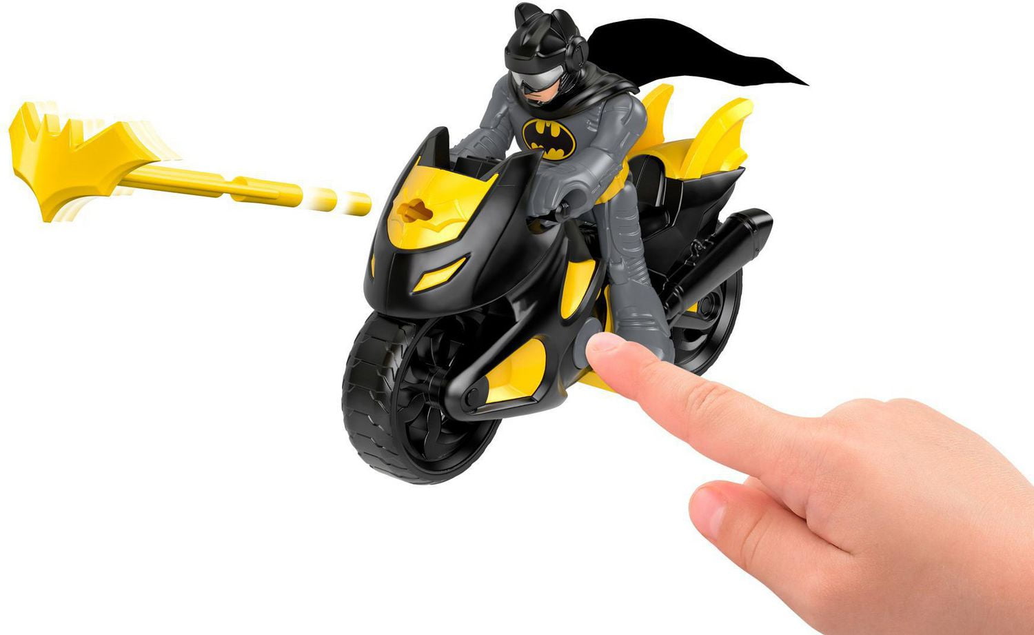 Fisher price batman motorcycle ride best sale on