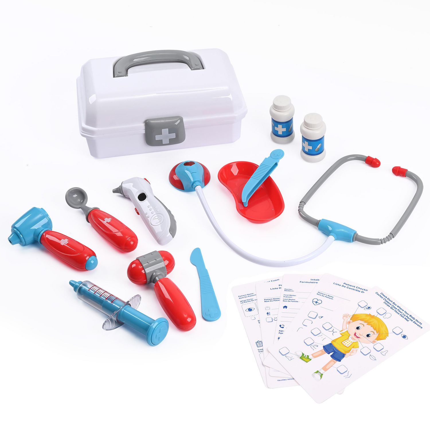 XZNGL Kids Toys Jeux Kids Jeux pour Kids 17Pcs Kit Médical Médecin  Infirmière Dentiste Faire Semblant Rôles Jeu Jouet Jeu Cadeau Kids 