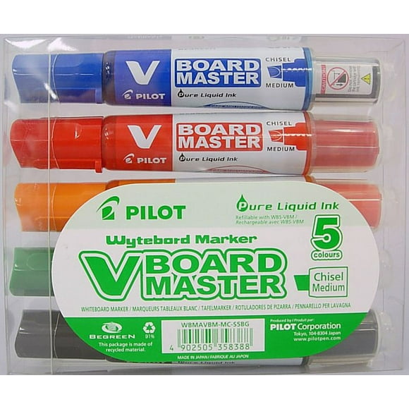 Pilot BeGreen V-Board Master Whiteboard Markers - Assorted
