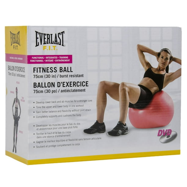 Ballon d’exercices Everlast résistant à l'éclatement de 75 cm