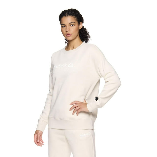 Reebok Womens After Class Crew Pullover Sweatshirt