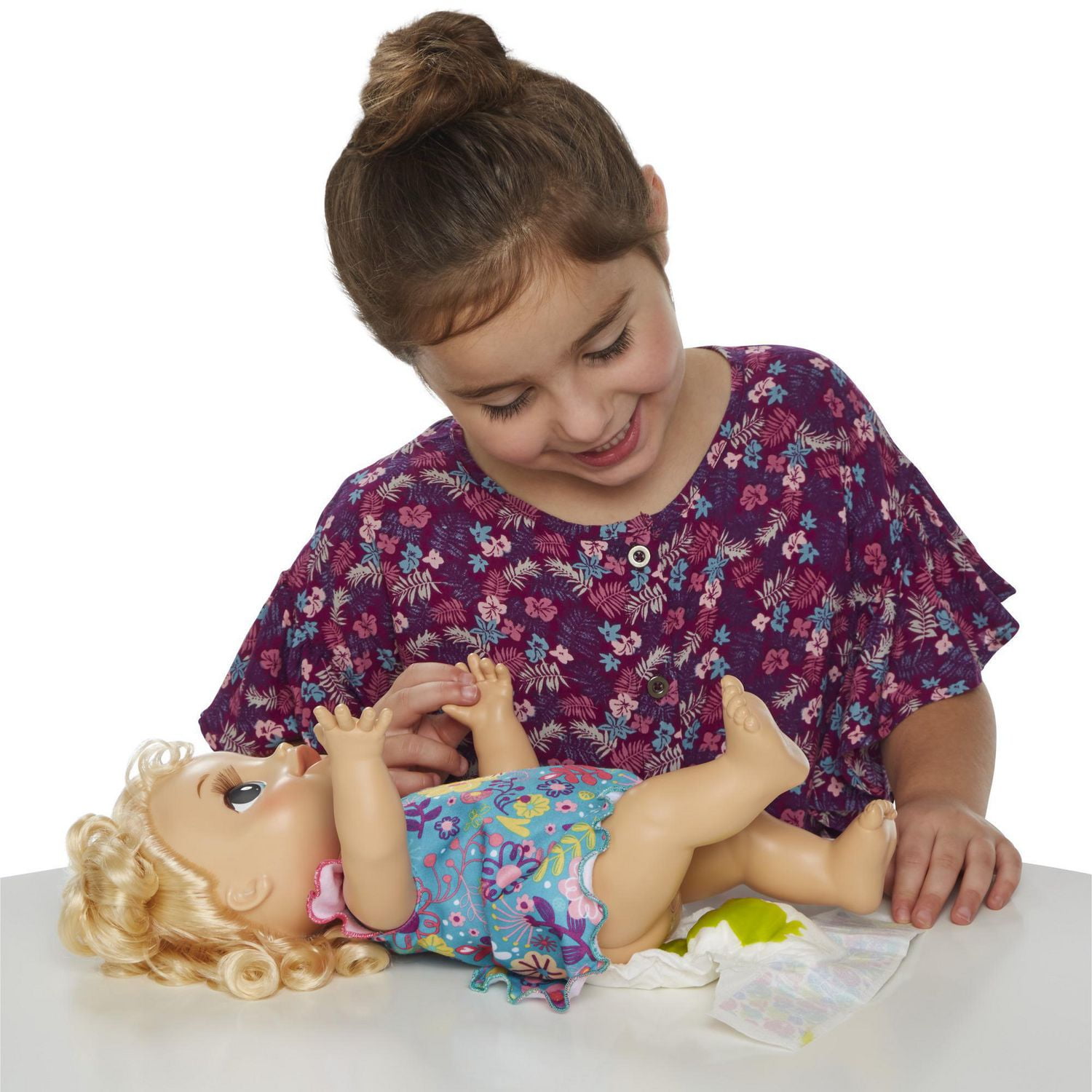 Baby alive doll blonde curly hair online