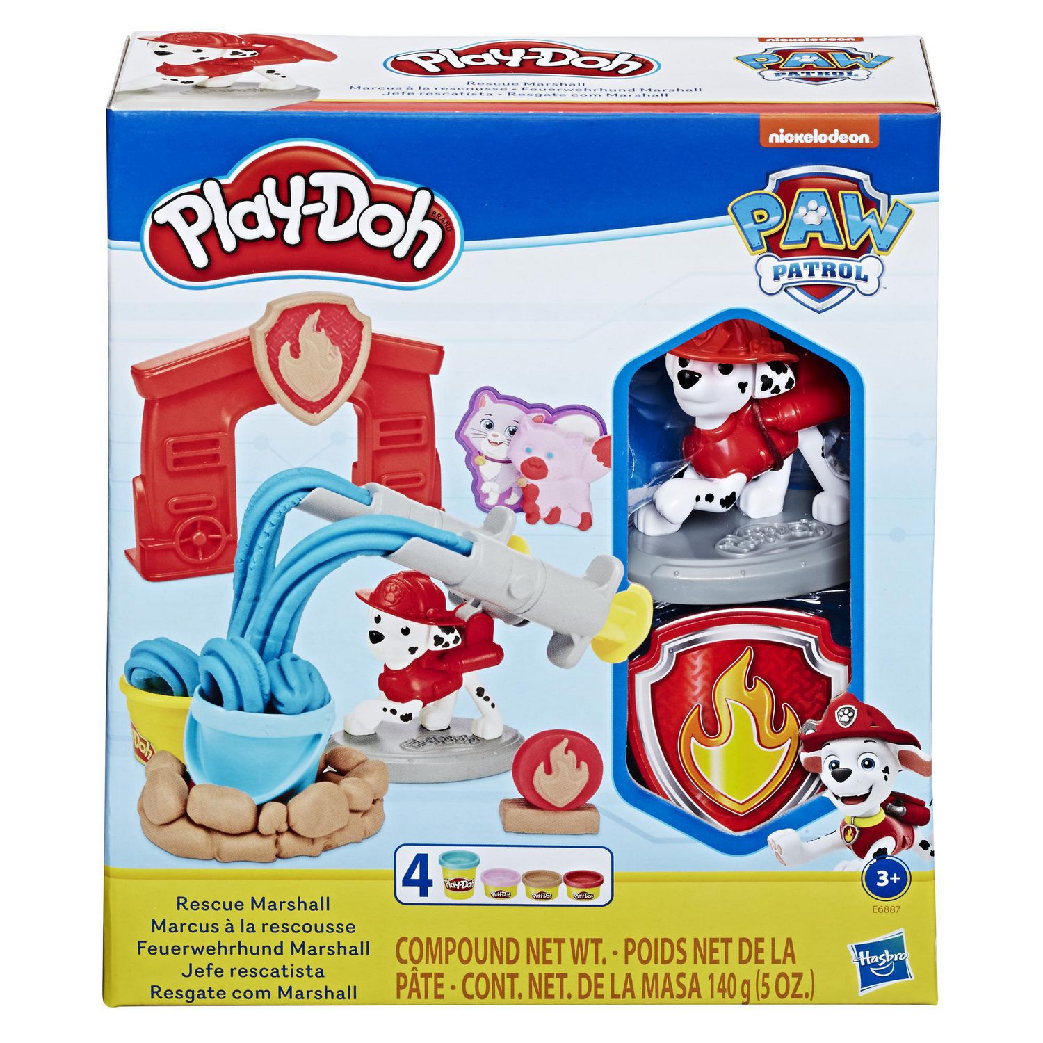 Play-Doh, Coffret Le cabinet vétérinaire avec chien, mallette avec rangement,  10 outils et 5 pots de pâte à modeler atoxique