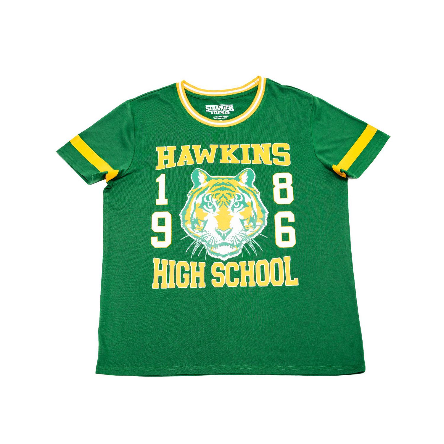 Stranger Things 4 Hawkins High School Green Logo T-Shirt