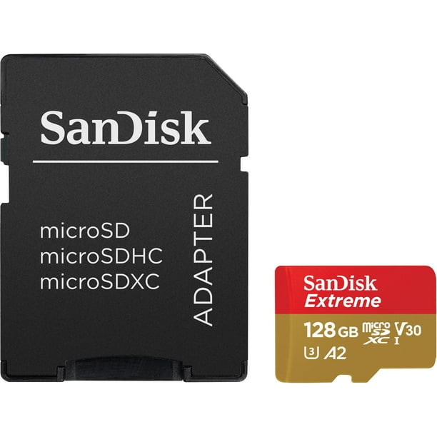 Carte SanDisk ExtremeMD microSDXCMC UHS-I de 128 Go et de classe