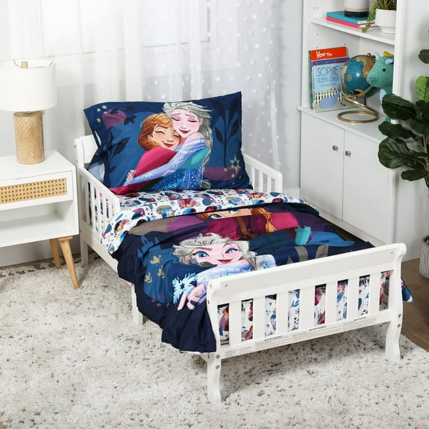 King Size Ladybug Bed Sheets – 4-Piece Dark Purple Cartoon Animal Bedding For Kids