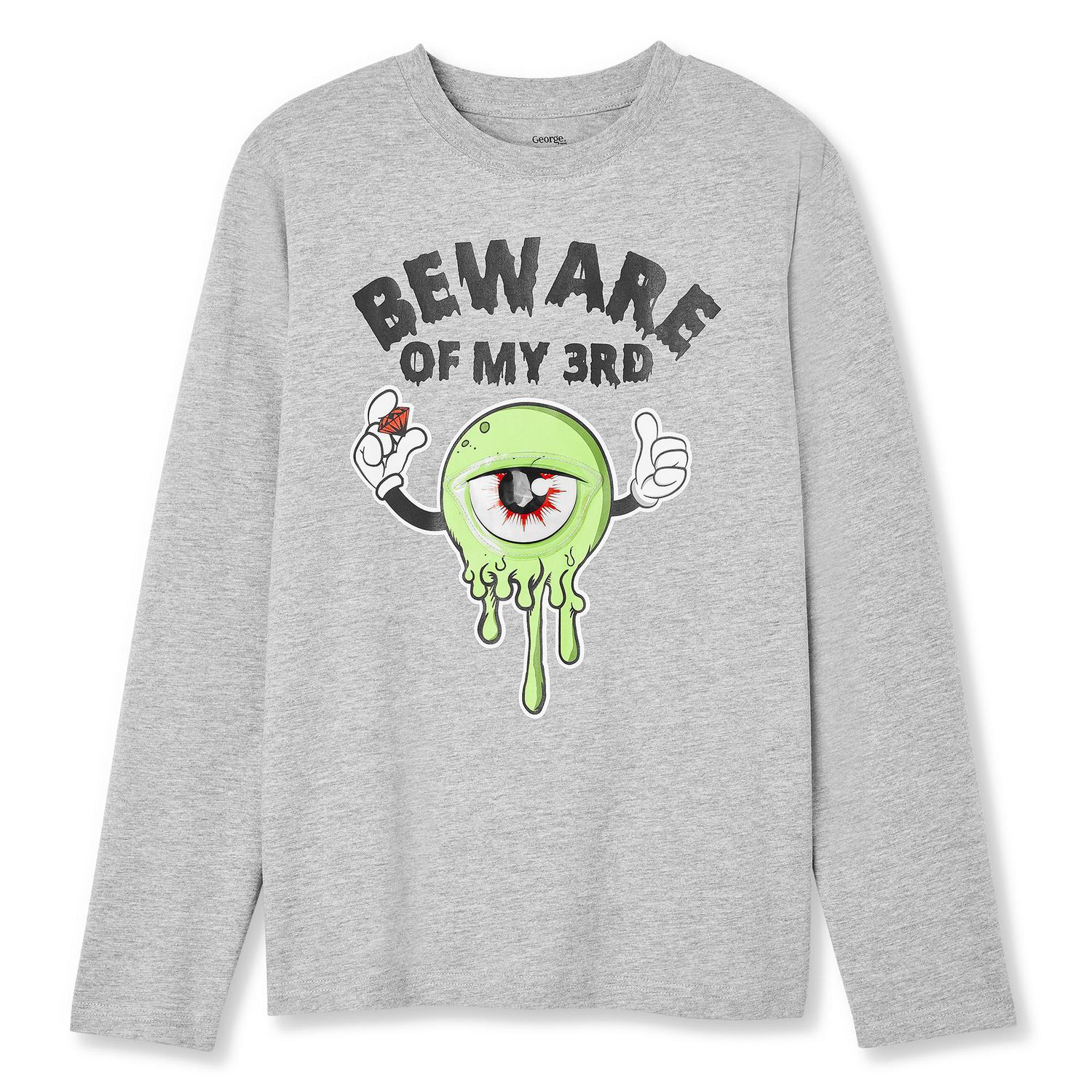 Chandail d’Halloween avec imprimé et pièce lumineuse George pour garçons