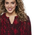 thumbnail image 4 of George Plus Women's AOP Chiffon Top, 4 of 6