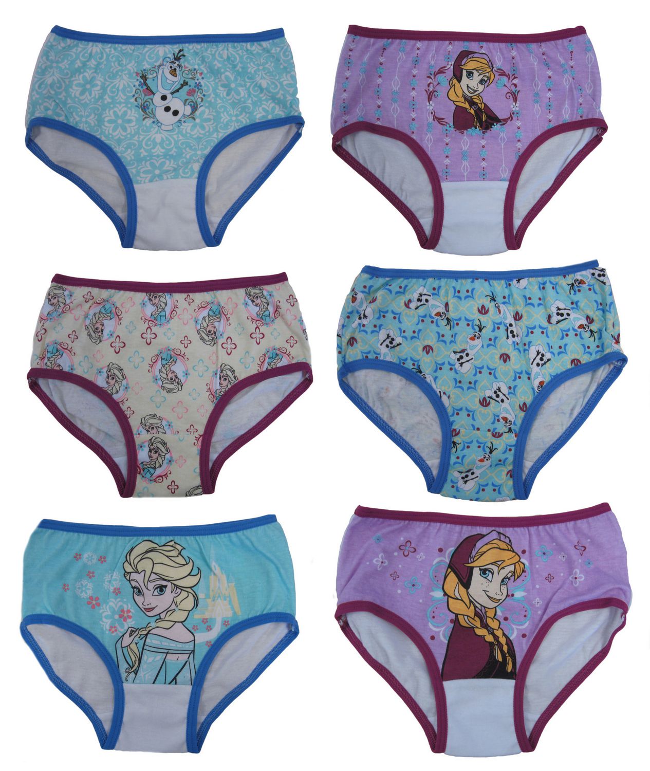 Frozen Underwar Pack of 5Girls Disney Frozen UndiesDisney Princess Pants 