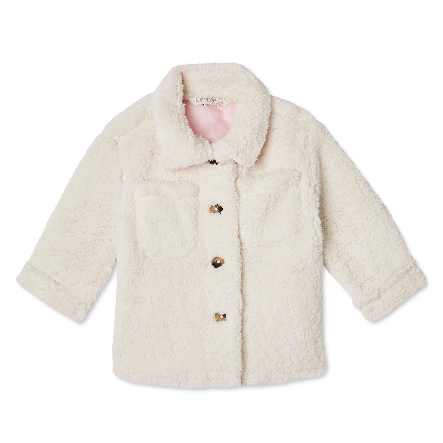 George Baby Girls' Plaid Shacket - Walmart.ca