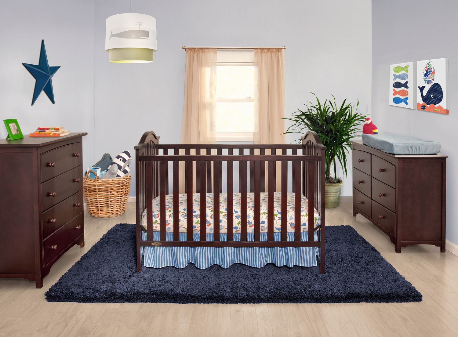 Graco Ashland Classic Convertible Crib Espresso Walmart