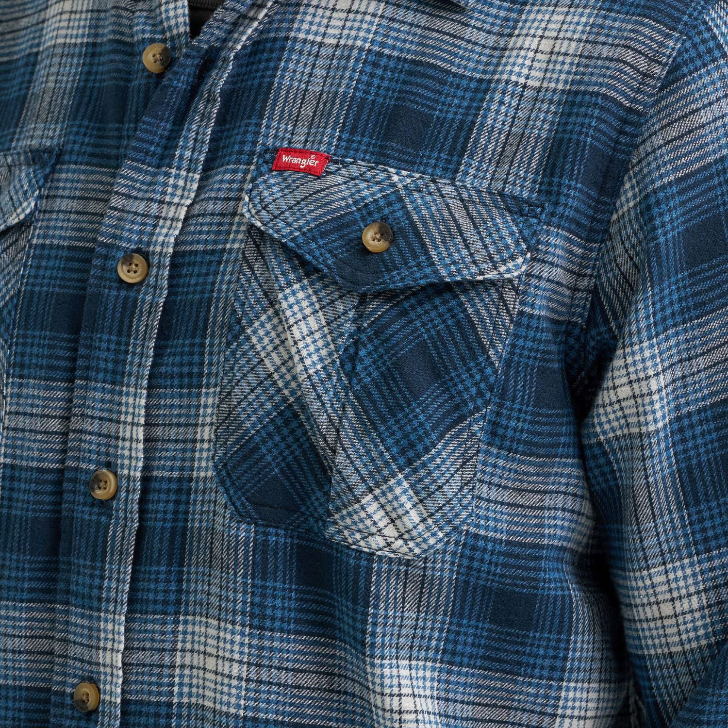 Wrangler Men's Foundation Flannel, Flannel
