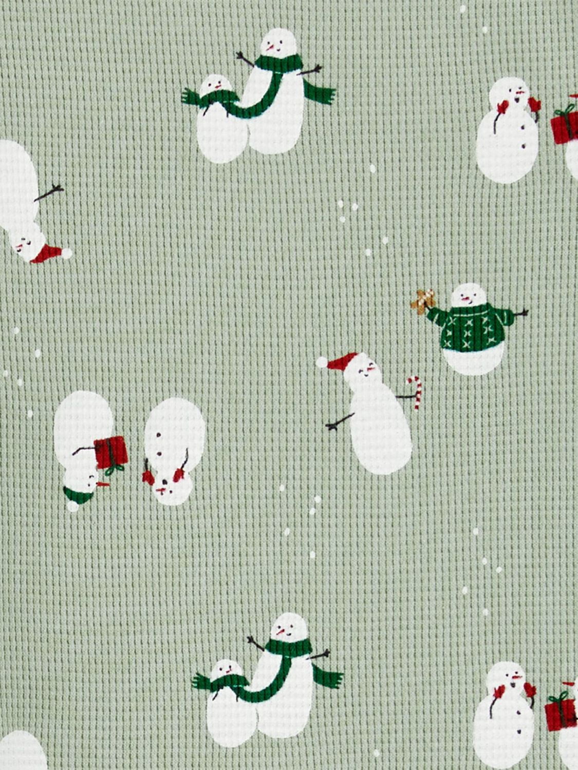 Carter's Child of Mine Toddler Neutral Snowman 2-Piece Pajama Set Sizes 12M-5T, 12 Months - 5T