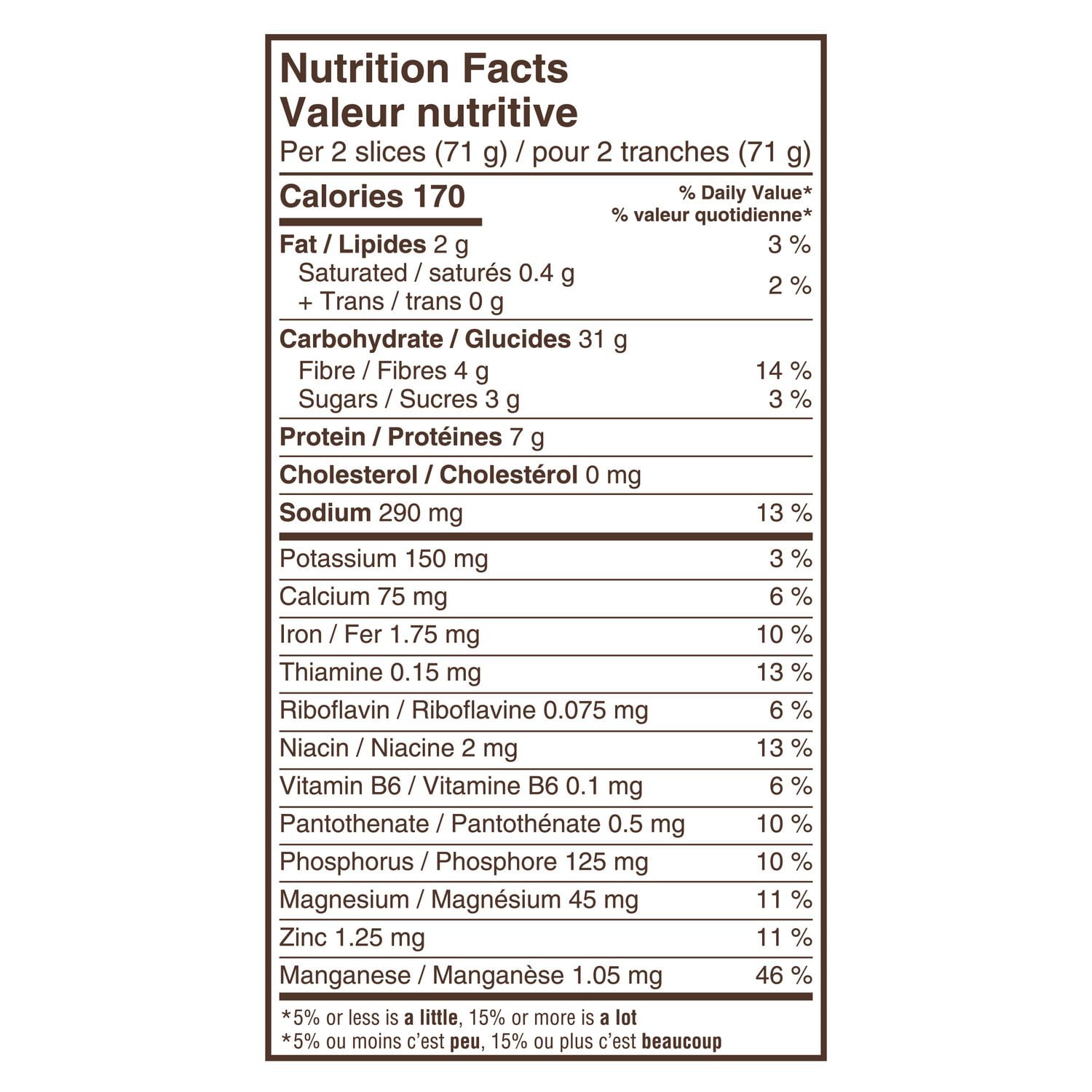Pain à 100 de blé entier de Dempster’s® 675 g