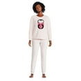 thumbnail image 1 of George Women's Plush Pajama 2-Piece Set, 1 of 6