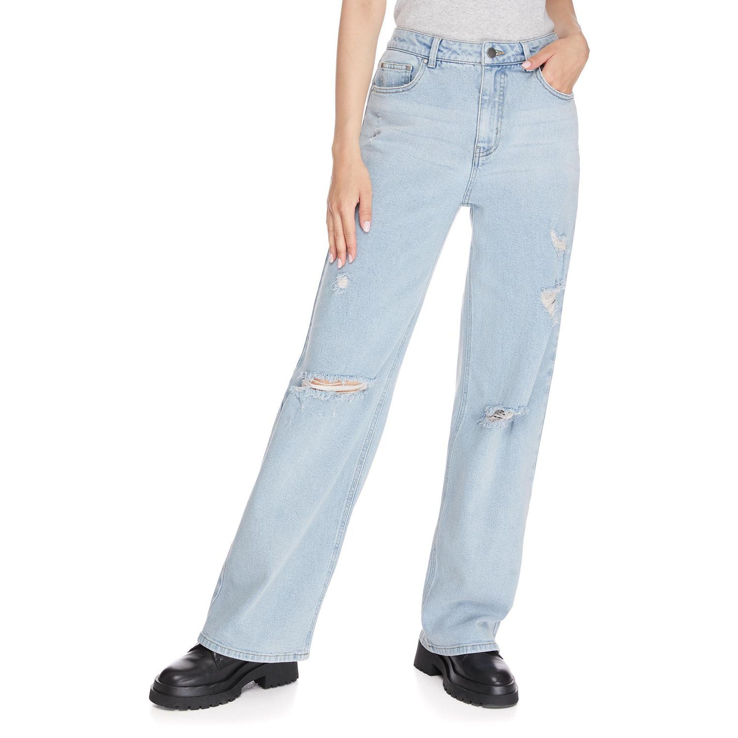 No Boundaries Women's Wide Leg Jean - Walmart.ca