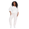 thumbnail image 1 of George Plus Women's Plush Pajama 2-Piece Set, 1 of 6