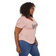 thumbnail image 2 of George Plus Women's Burnout Tee with Screen Print, 2 of 6