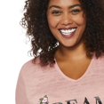 thumbnail image 4 of George Plus Women's Burnout Tee with Screen Print, 4 of 6