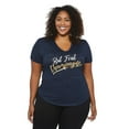 thumbnail image 1 of George Plus Women's Burnout Tee with Screen Print, 1 of 6