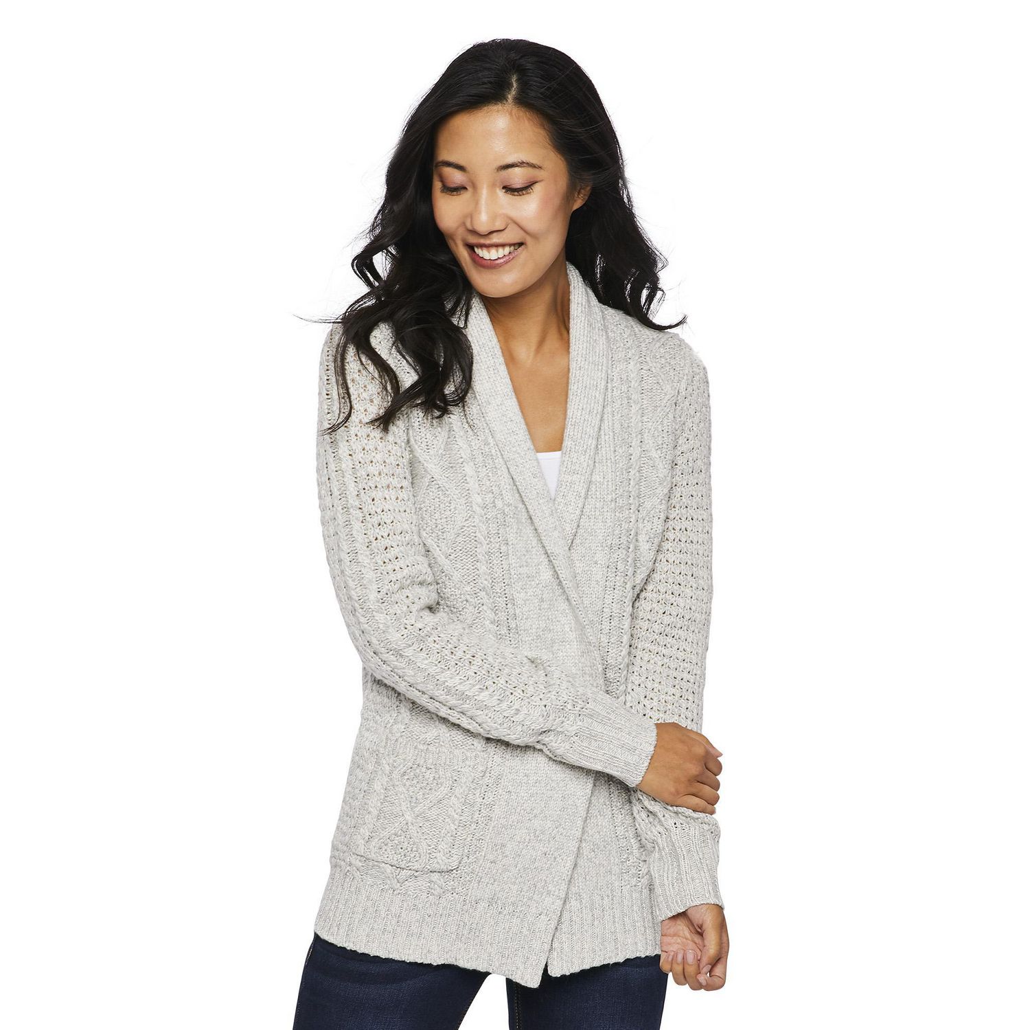 Canadiana Women's Cable Knit Cardigan | Walmart Canada