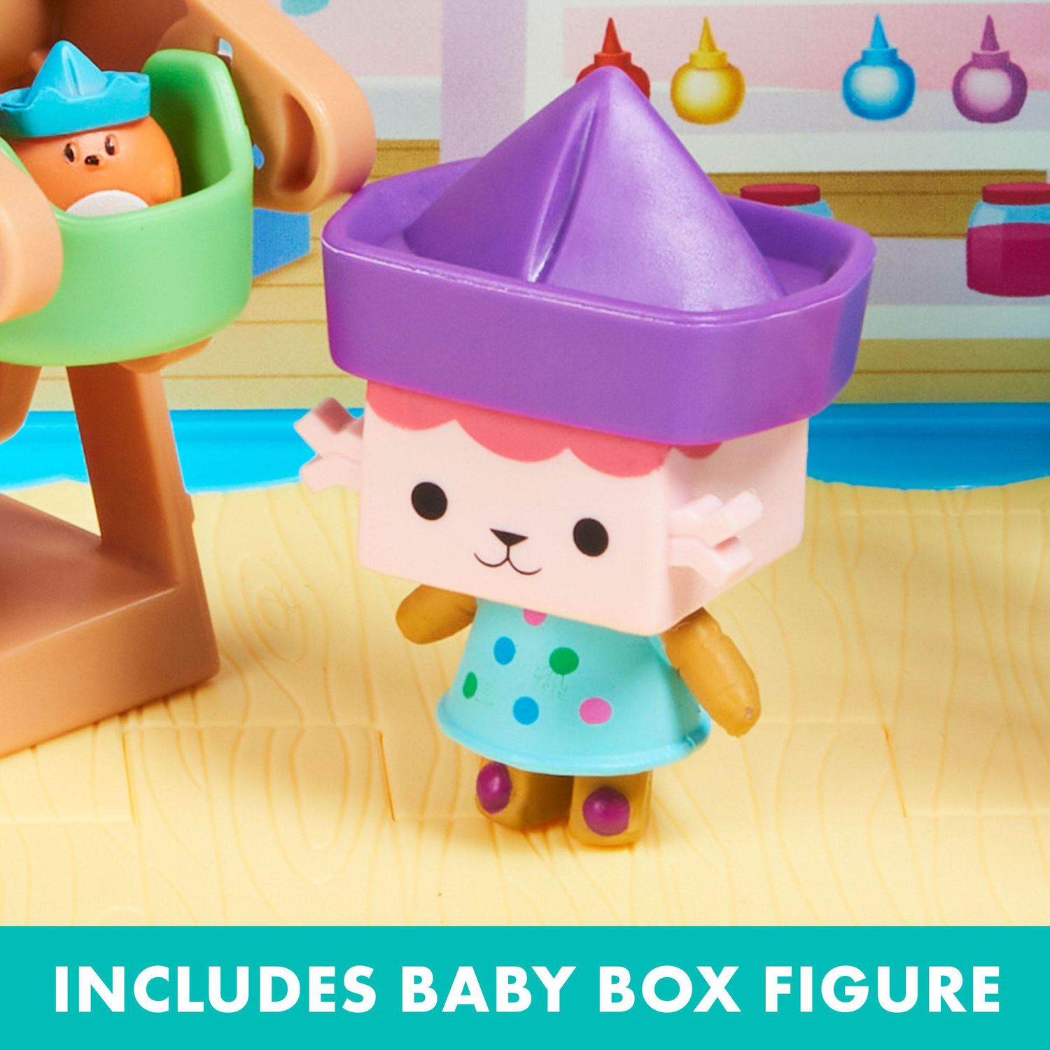 Gabby's Dollhouse, Salle Baby Box Craft-a-riffic avec figurine chat Bébé  Boîte, accessoires, meubles et boîtes surprises, jouets pour enfants à  partir de 3 ans 