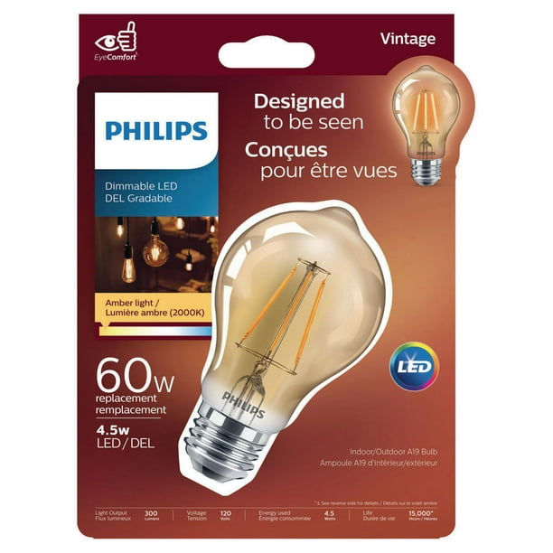 Crown Led Lot De 6 Ampoules Edison Vintage E27, À Intensité