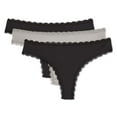thumbnail image 3 of George Women's Lace Trim Thongs 3-Pack, 3 of 3