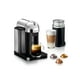 Machine à café et espresso Vertuo de Nespresso par Breville avec mousseur à lait Aeroccino, Chrome – image 1 sur 9