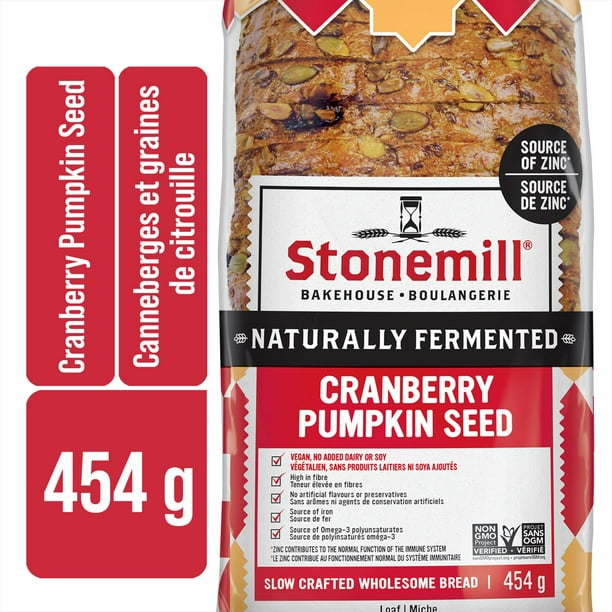 Pain Canneberges et graines de citrouille Honest Wellness Stonemill® 454g