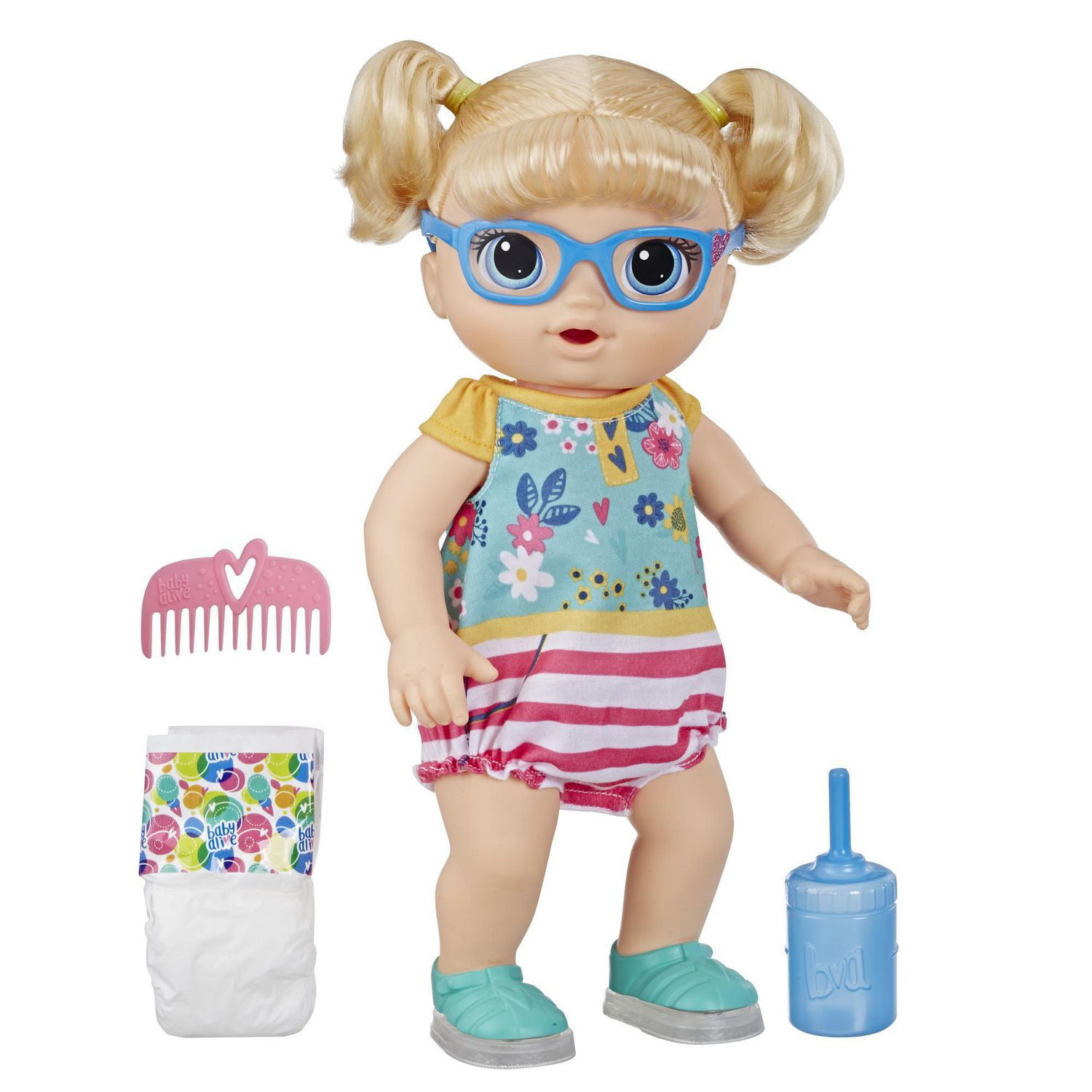 Baby Alive Step n Giggle Baby Blonde Hair Doll with Light up Shoes Walmart