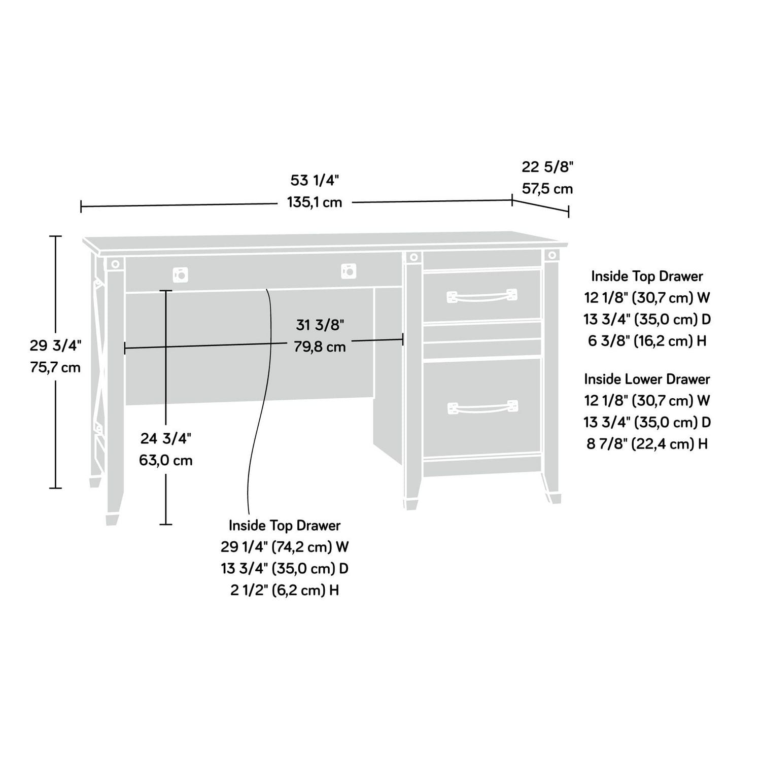 Sauder carson deals forge desk stores