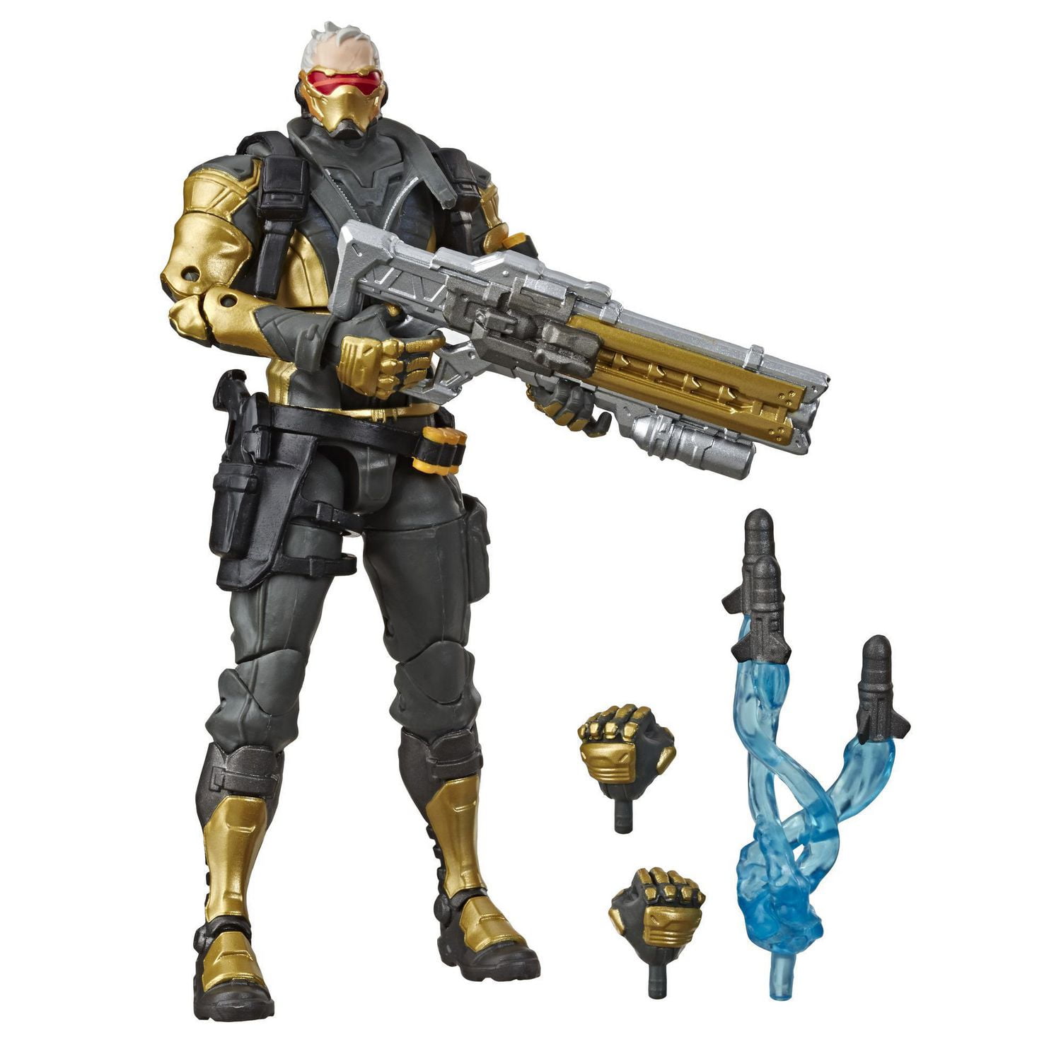 Overwatch Ultimates Series Soldier 76 Golden Skin 6 Inch Scale Collectible Action Figure Walmart